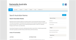 Desktop Screenshot of namessite.com.au