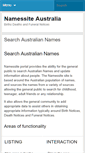 Mobile Screenshot of namessite.com.au